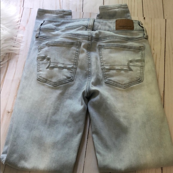 American Eagle light wash jegging size 0 - Picture 10 of 10